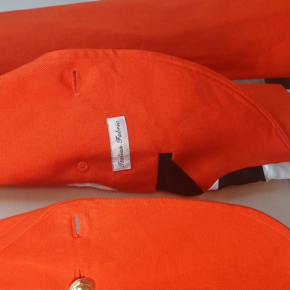 Brand New W/otags Juicy Couture Orange Blazer Italian Materials HQ! Sz 8 Medium - Picture 10 of 12